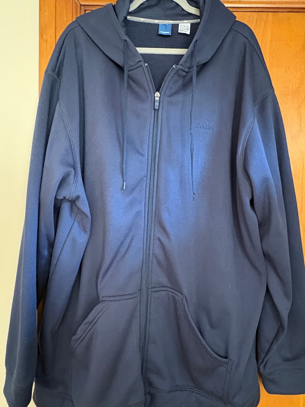 Reebok Men's Dark Navy Full-Zip Hoodie Jacket Size 3XLT (Tall)